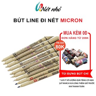 Bút line đi nét, bút micron bút vẽ kỹ thuật art line drawing kháng nước ngòi bút chống mài mòn