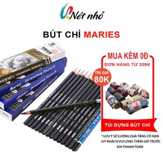 Bút chì maries, bút chì 2b - 8b vẽ phác hoạ truyền thần tạo vùng sáng tối