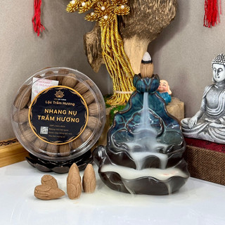 Nhang nụ trầm hương hoa sen thác khói 33-35 nụ thơm ngọt nhẹ