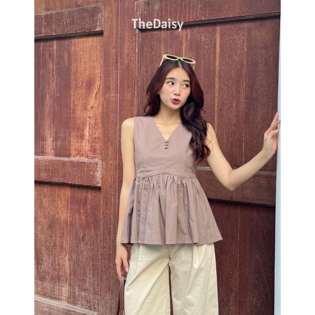 Áo sát nách peplum- TheDaisy