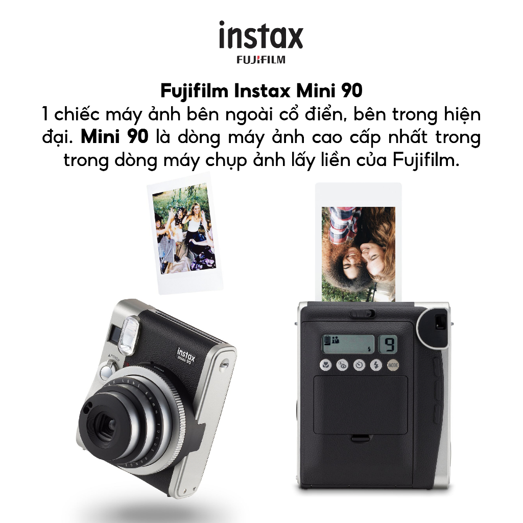 Máy Ảnh Chụp Lấy Liền Fujifilm Instax Mini 90 - Bảo Hành 12 Tháng