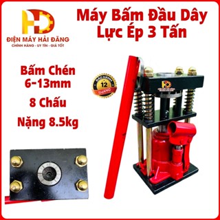 Máy bấm đầu ống áp lực cao 6-13 mm. 8 Chấu- Nén thủy lực 3 tấn- Con đội bấm dây rửa xe, ống thủy lực