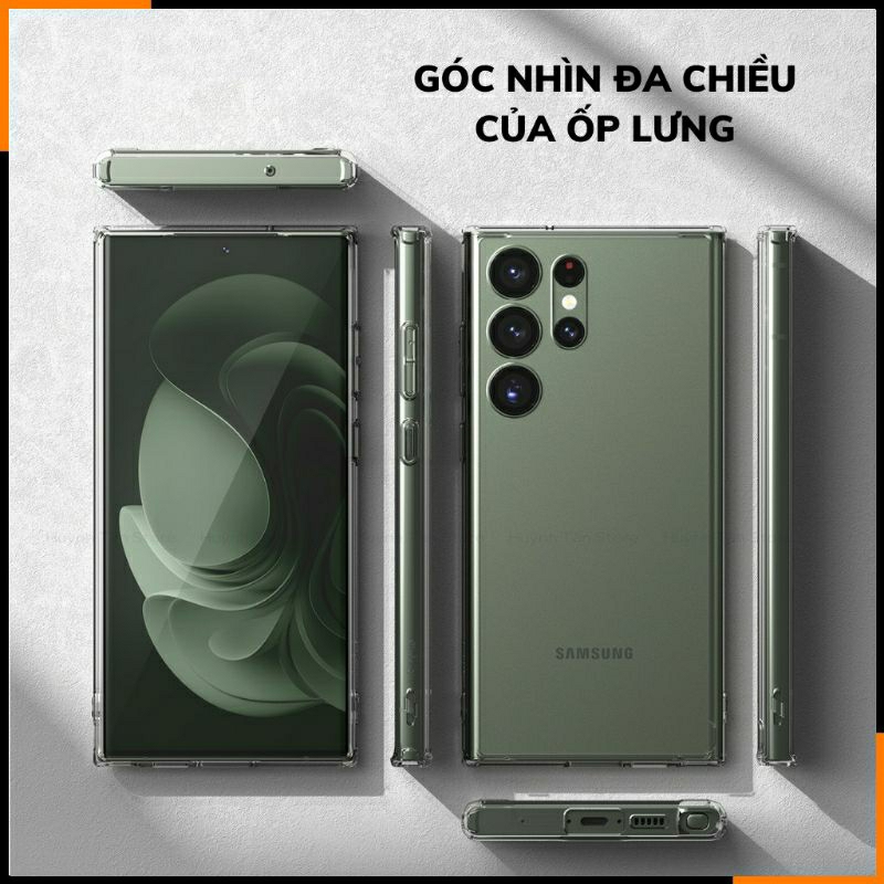 S24 ULTRA Ốp lưng OU CASE / VU dẻo TRONG SUỐT cho samsung galaxy S24 plus,S24ultra, S24, S22 ULTRA
