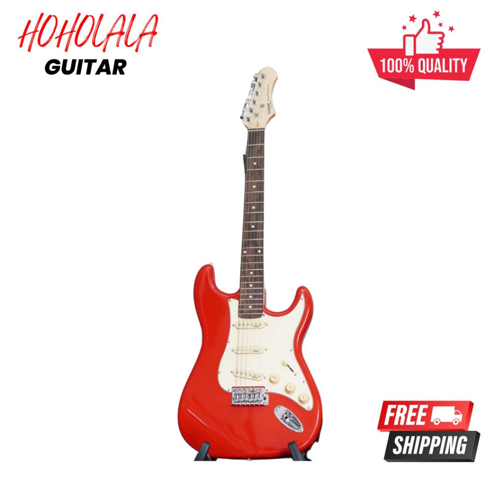 Đàn guitar điện Sqoe SEST 200 - Red