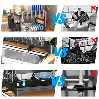 KSTOOK kệ bát inox 2 Tầng