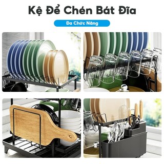 KSTOOK kệ bát inox 2 Tầng