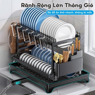 KSTOOK kệ bát inox 2 Tầng