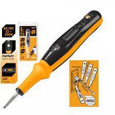 Bút thử điện 12-250v ac/dc tolsen 38109 - vít thử điện có màn hình lcd