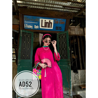 BIGSIZE Áo dài gấm hoa AD52