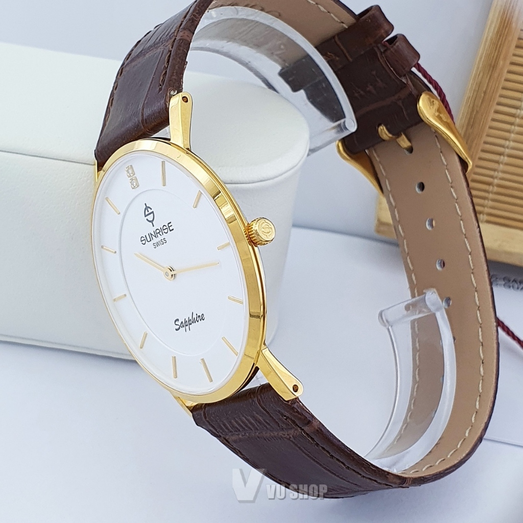 Đồng hồ nam SUNRISE DM737PWC Siêu mỏng Chính hãng
