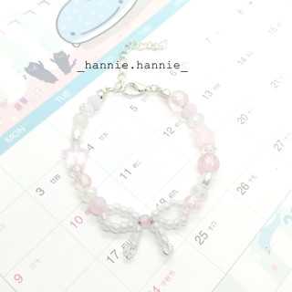 🎀 DREAMER 🎀 - Vòng tay nơ hạt cườm phong cách dễ thương và nữ tính khoá thép không gỉ