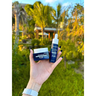 Combo kem nấm sữa và serum HA princess size lớn