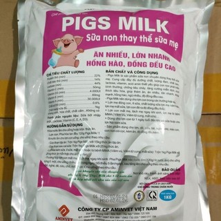 Sữa cho thú non 1kg dinh dưỡng cân đối thay thế cho sữa mẹ, thú non đồng đều, hồng hào.