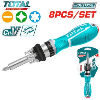 Bộ 8 tua vít đa năng total tacsd30086