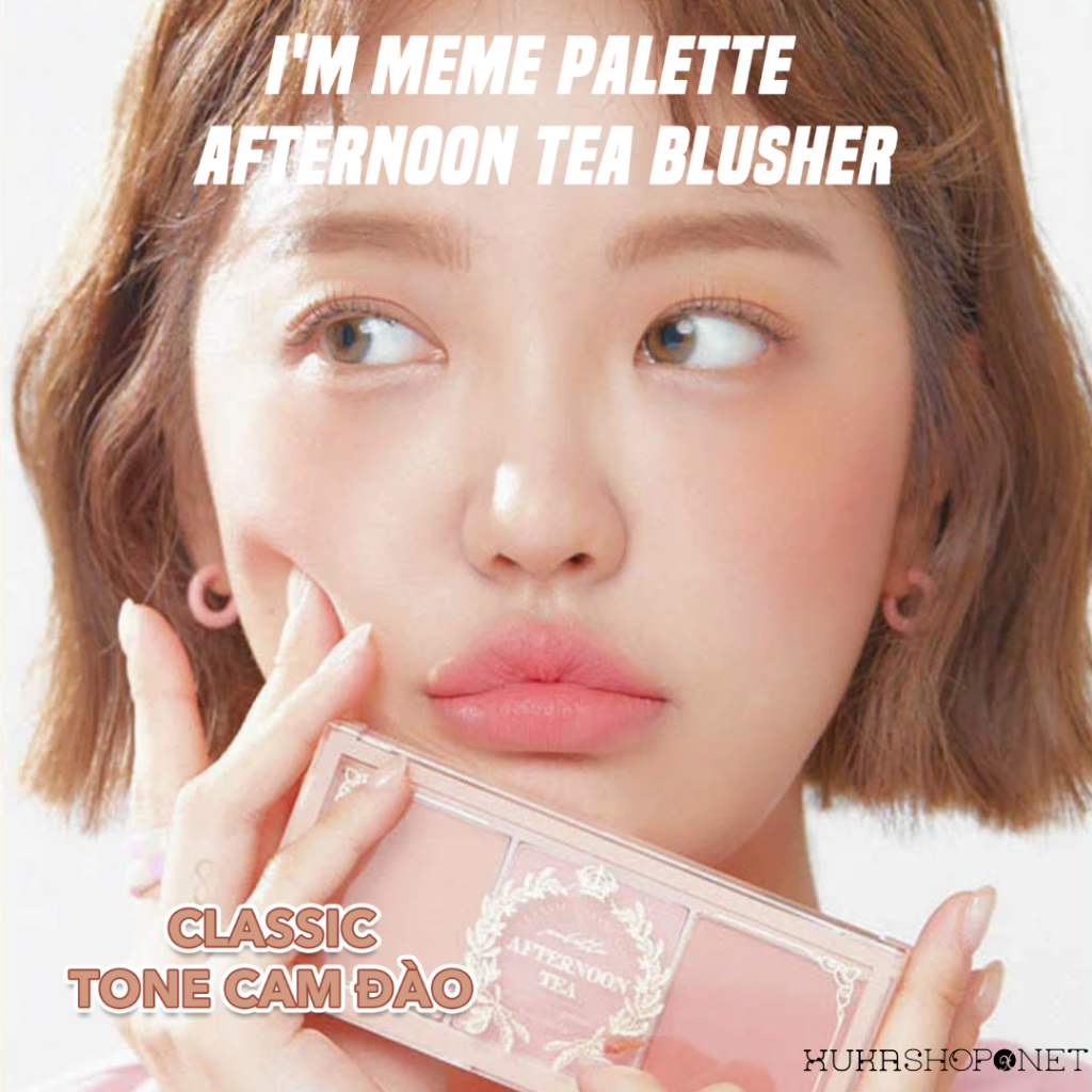 Bảng má hồng bảng phấn má 3 màu I’m Meme Afternoon Tea Blusher Palette 11.4g