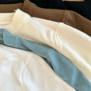 ( Đóng shop xả hàng) Áo cộc ngắn tay cổ tròn len mịn (ảnh thật)