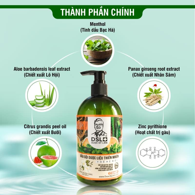 Dầu gội dược liệu thiên nhiên Dược Sĩ Liên 500g chính hãng