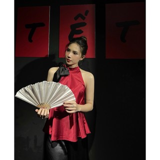 [ DÉ KAEN GOUT THIẾT KẾ ] - Áo yếm lụa thiết kế sang trọng - SILKY TOP