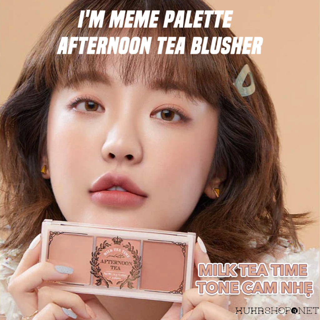 Bảng má hồng bảng phấn má 3 màu I’m Meme Afternoon Tea Blusher Palette 11.4g
