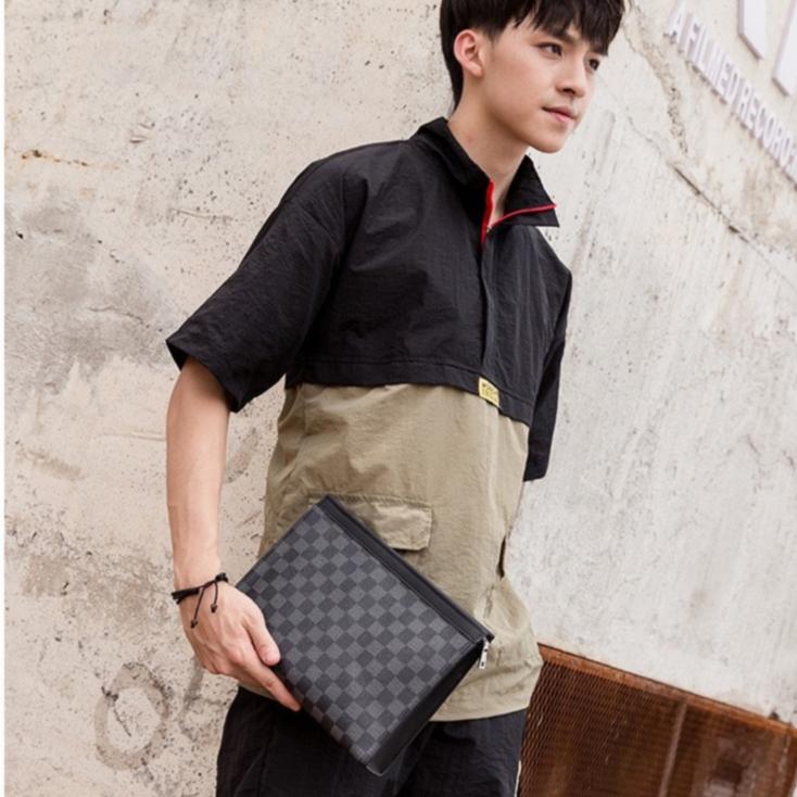 Ví cầm tay thời trang nam nữ cao cấp CVina Official K005 full hộp da pu cực sang chảnh - Hàng Chính Hãng