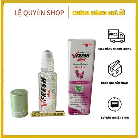 Dầu lăn tinh dầu thơm vfresh Lavender