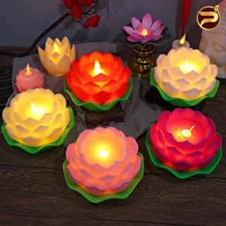 Nến Sen Điện Tử, Đèn Led Hoa Sen, Nến Điện Tử, Đèn Thờ Lưu Ly Điện Tử Sử Dụng Pin
