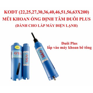 Mũi khoan ống rút lõi bê tông , mũi khoan ống định tâm đuôi PLUS TPC dài 200mm hàng chính hãng