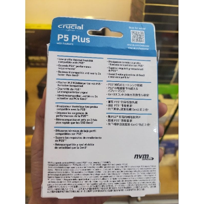 Ổ cứng SSD Crucial P5 Plus 1TB / 2TB  Gen4x4 M2 2280 NVMe PCIe - Bảo hành 36 tháng