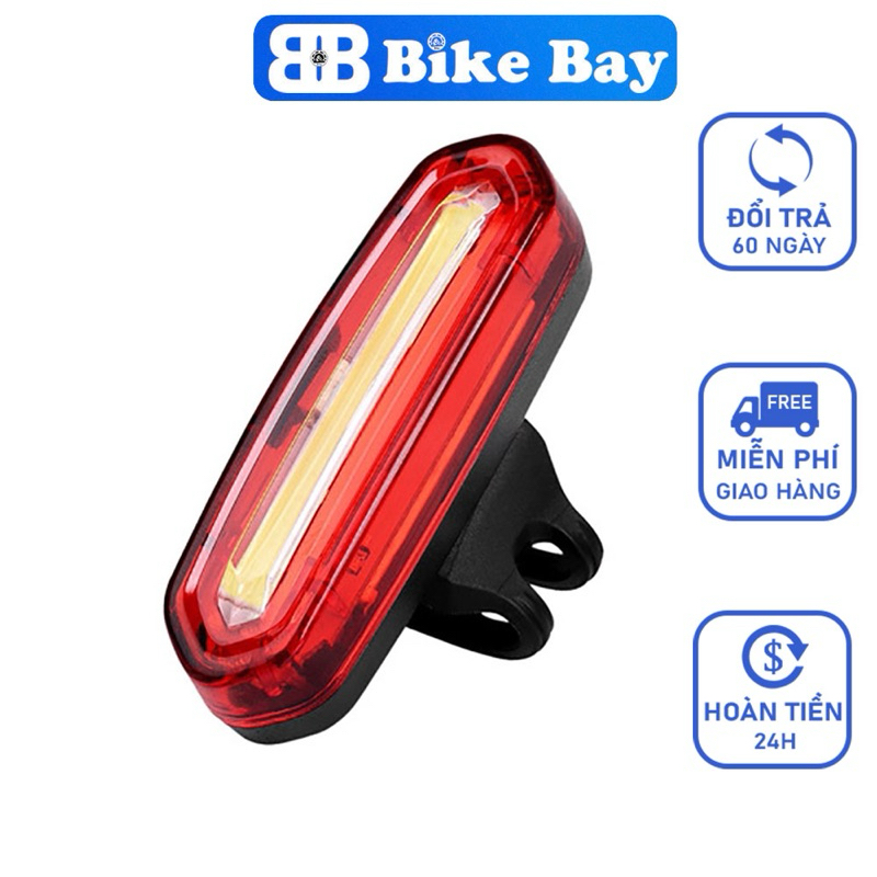 Đèn xe đạp, đèn cảnh báo xe đạp FIXED GEAR 6 chế độ, sáng mạnh, chống nước, sạc usb, DH05