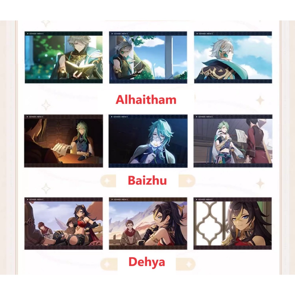 [Hàng sẵn][Chính hãng] Bưu thiếp và Blinder Genshin Impact 2.0