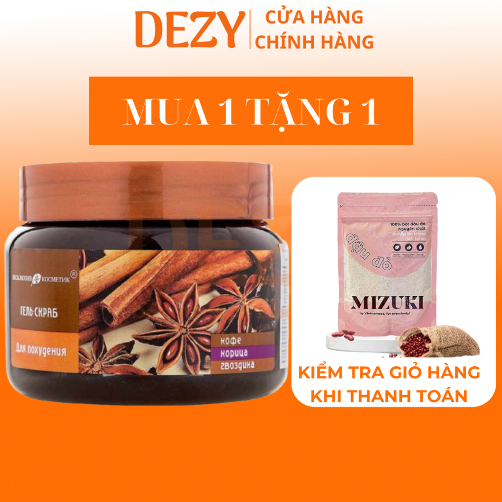 Tẩy Tế Bào Chết Body Quế Hồi Cafe Chính Hãng - Tẩy Da Chết Toàn Thân Săn Chắc Da Vitamin A E Panthenol Dưỡng Ẩm Da Dezy