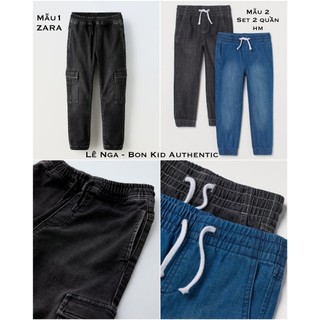 Set 2 quần jean mềm kids hm us / quần jean mềm zara chính hãng sz 4y đến 9y
