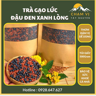 Trà gạo lức đậu đen xanh lòng.