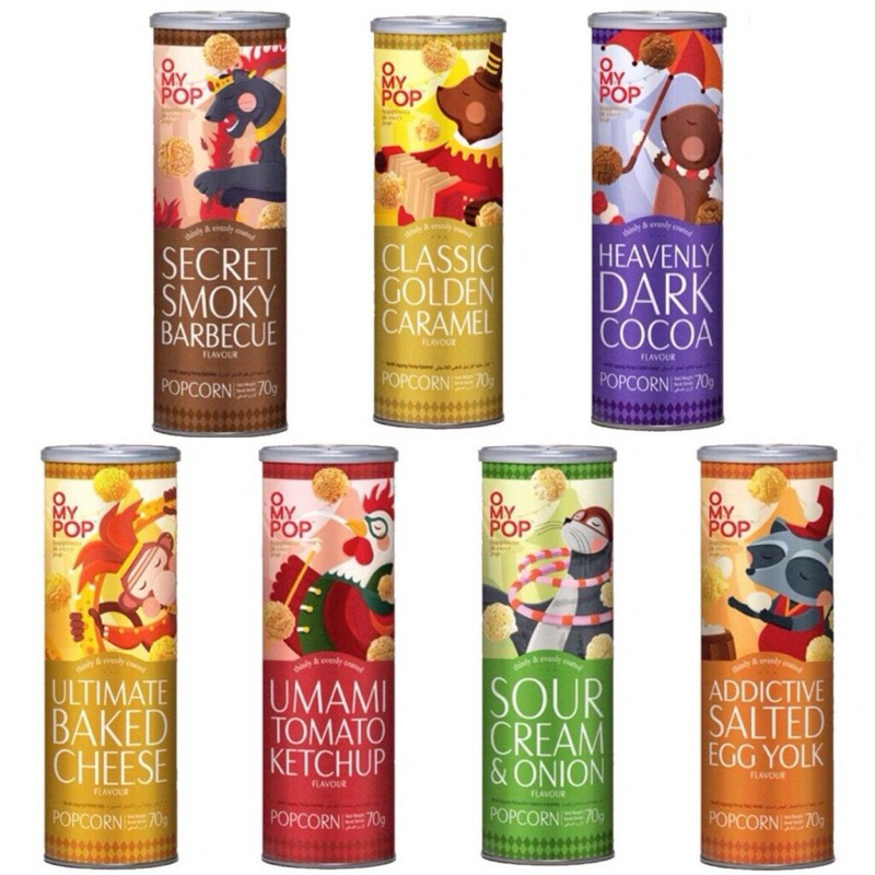 Snack bắp rang Omypop nhiều vị