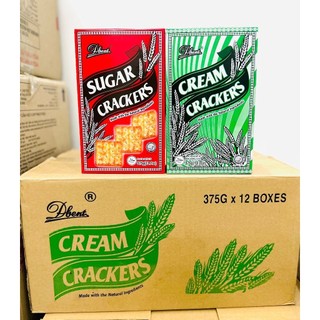 Sỉ - Thùng bánh quy ăn kiêng Hup Seng, vị lạt Cream Crackers, Sugar Crackers phủ đường125g và 375g