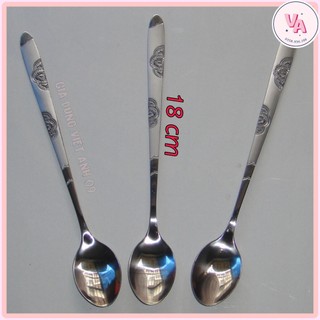 Thìa inox pha cà phê cán dài sang chảnh Muỗng pha trà dễ thương cán dài