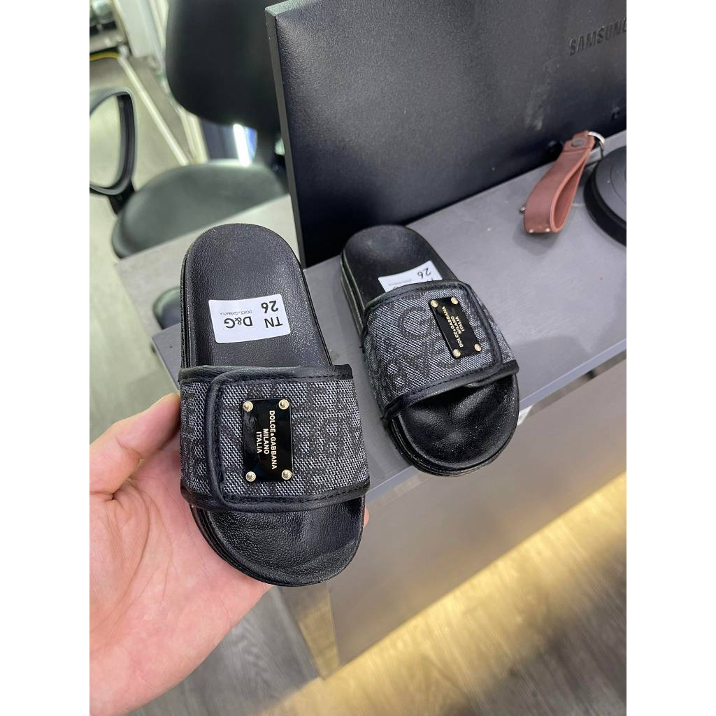 Dép trẻ em DG Mác Dép lê quai ngang cho bé trai bé gái đế mềm in hình dễ thương