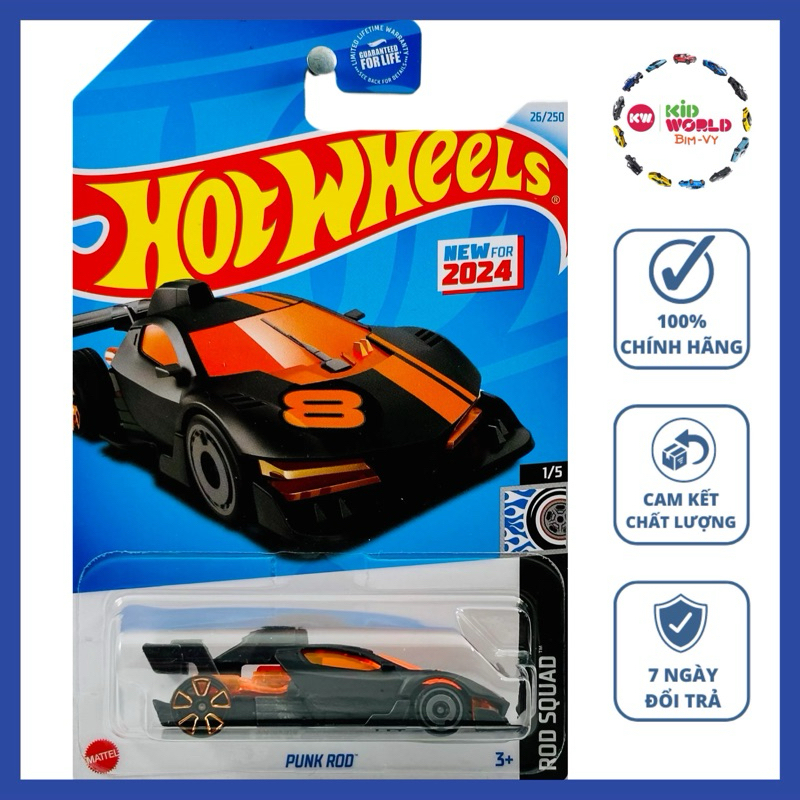 Xe mô hình Hot Wheels basic Punk Rod HRY48.