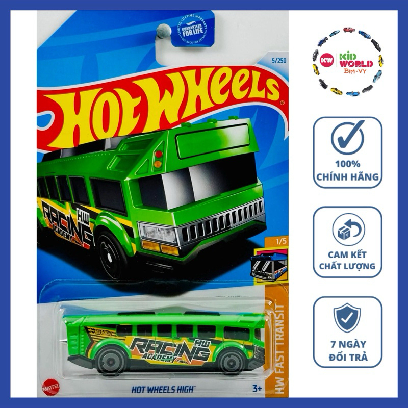 Xe mô hình Hot Wheels basic Bus High HTB42.