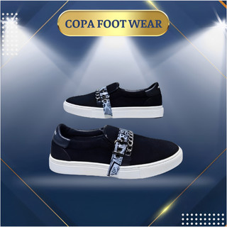 Giày slip on , giày lười nam hoa xích - gslipon09 - copa footwear