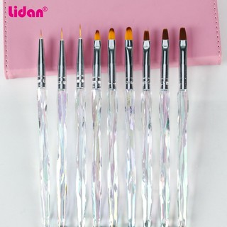 Cọ vẽ móng nail, set 3 cọ, 5 cọ siêu rẻ, chính hãng Lidan