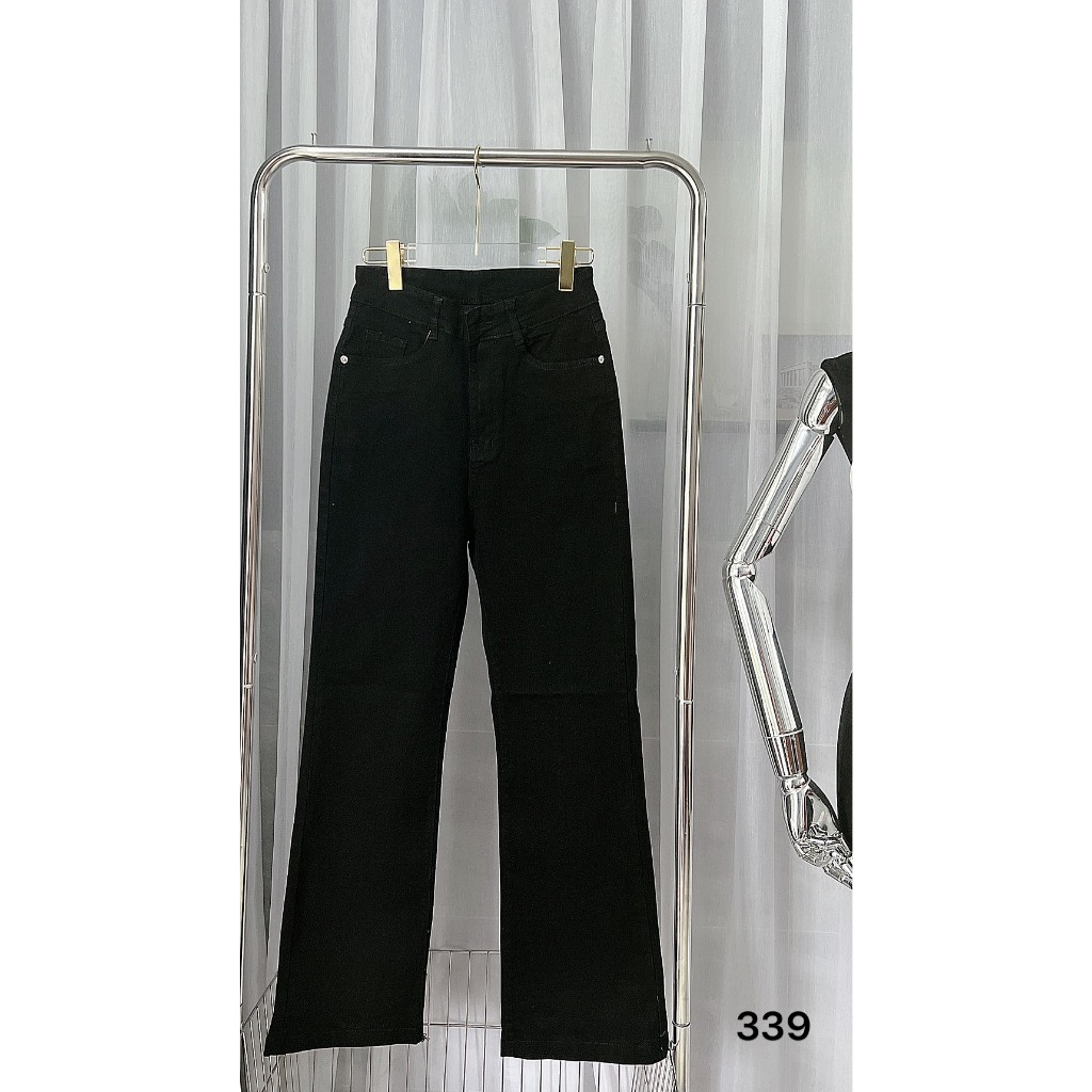 Quần Jean Nữ Ống Loe Bigsize 55–90kg Lưng Cao Co Giãn Tôn Dáng Che Khuyết Điểm LOEMS335 – 2KJeans | BigBuy360 - bigbuy360.vn