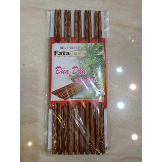 Combo 10 đôi đũa dừa đặc biệt cao cấp fata cook