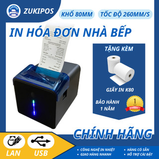 Máy in hóa đơn nhà bếp in bill k80 xprinter c300h new - zukipos