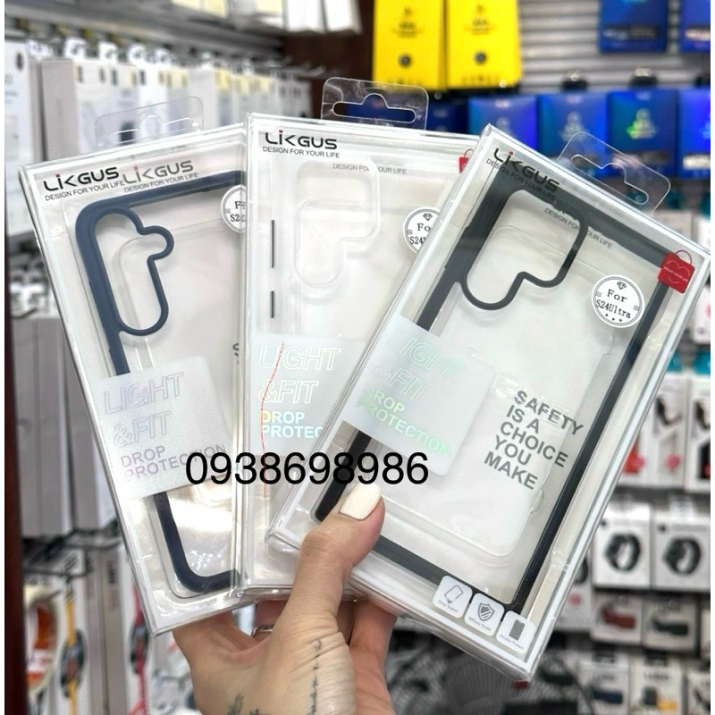 Samsung S24 / S24 Plus / S24 ultra _ Ốp lưng trong suốt viền màu dẻo ôm máy