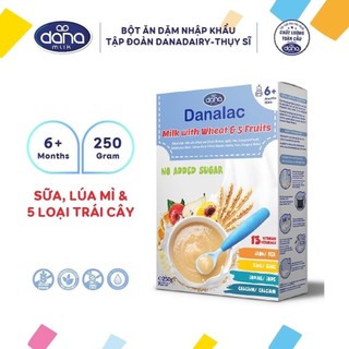 Bột ăn dặm danalac vị gạo hữu cơ cho bé 6 tháng tiêu chuẩn organic eu tháng 10/2024