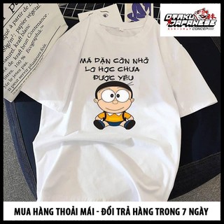 Áo thun unisex nam nữ form rộng tay lỡ in hình NOBITA dễ thương chất vải mềm mỏng nhẹ