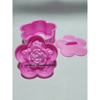 Khuôn xôi mai 12 cm - hồng - sen - cúc nl