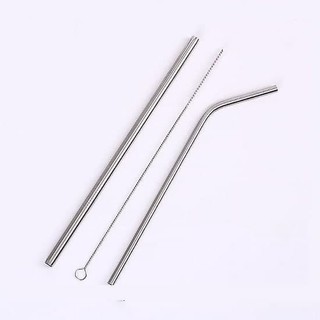 Ống hút inox loại ống hút thẳng, ống hút cong, cọ rửa ống hút