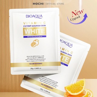 Mặt Nạ Trắng Da White Antioxidant Vitamin C Mờ Thâm Nám Giảm Nếp Nhăn Dưỡng Ẩm Dịu Da Mask Giấy Đắp Mặt 25G MOCHI SHOP